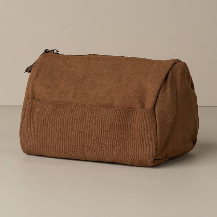 Saardé - Wholesale Toiletry Bag - Women's - Journey Toiletry Canvas Bag | Cinnamon0
