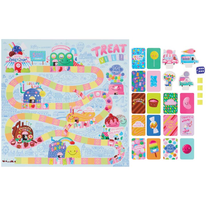 C.R.Gibson Signature | Baby & Kids - Wholesale Board Game - Hello!Lucky Treatville Board Game2