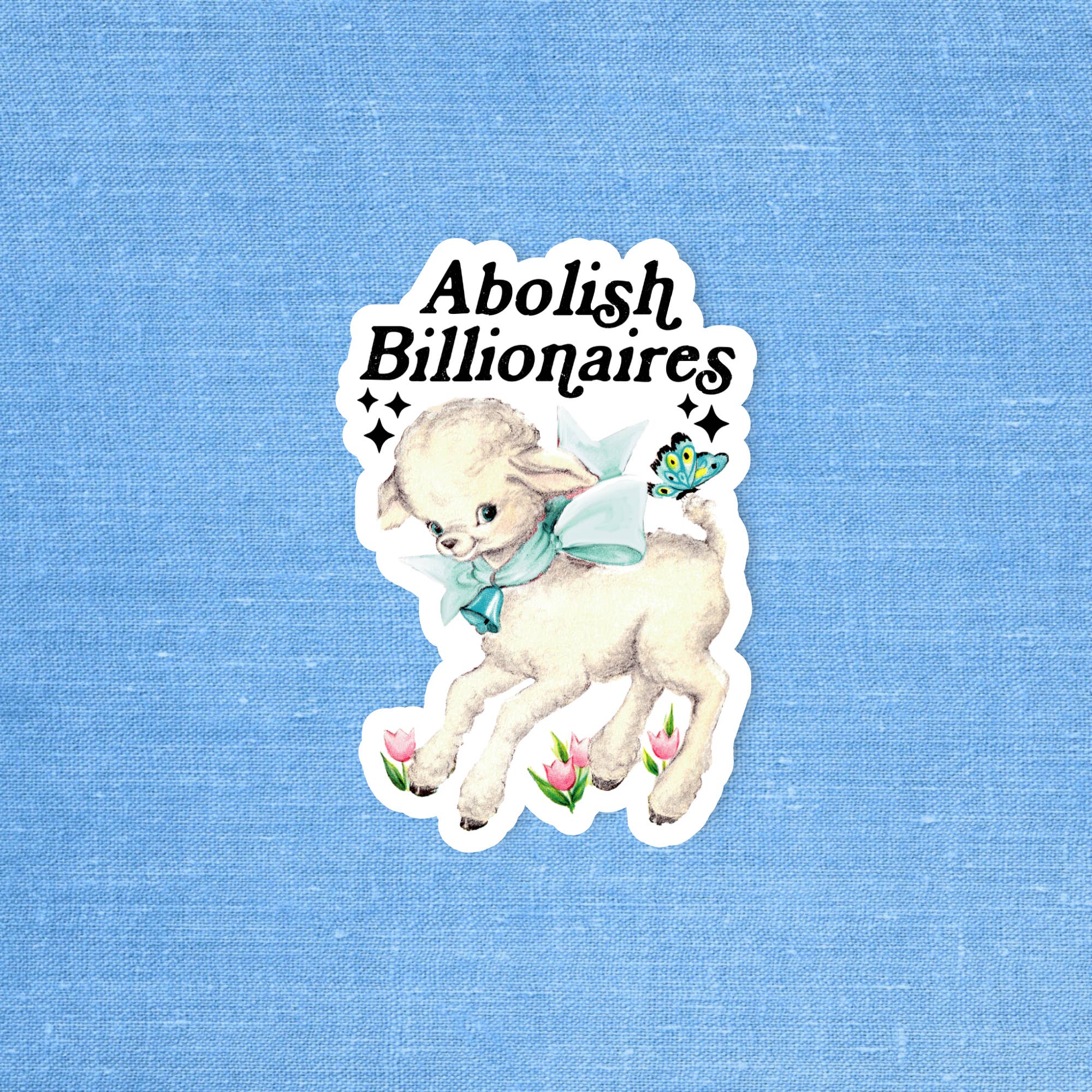 Radical Buttons - Wholesale Sticker - Abolish billionaires sticker, Eat the rich, Laptop sticker