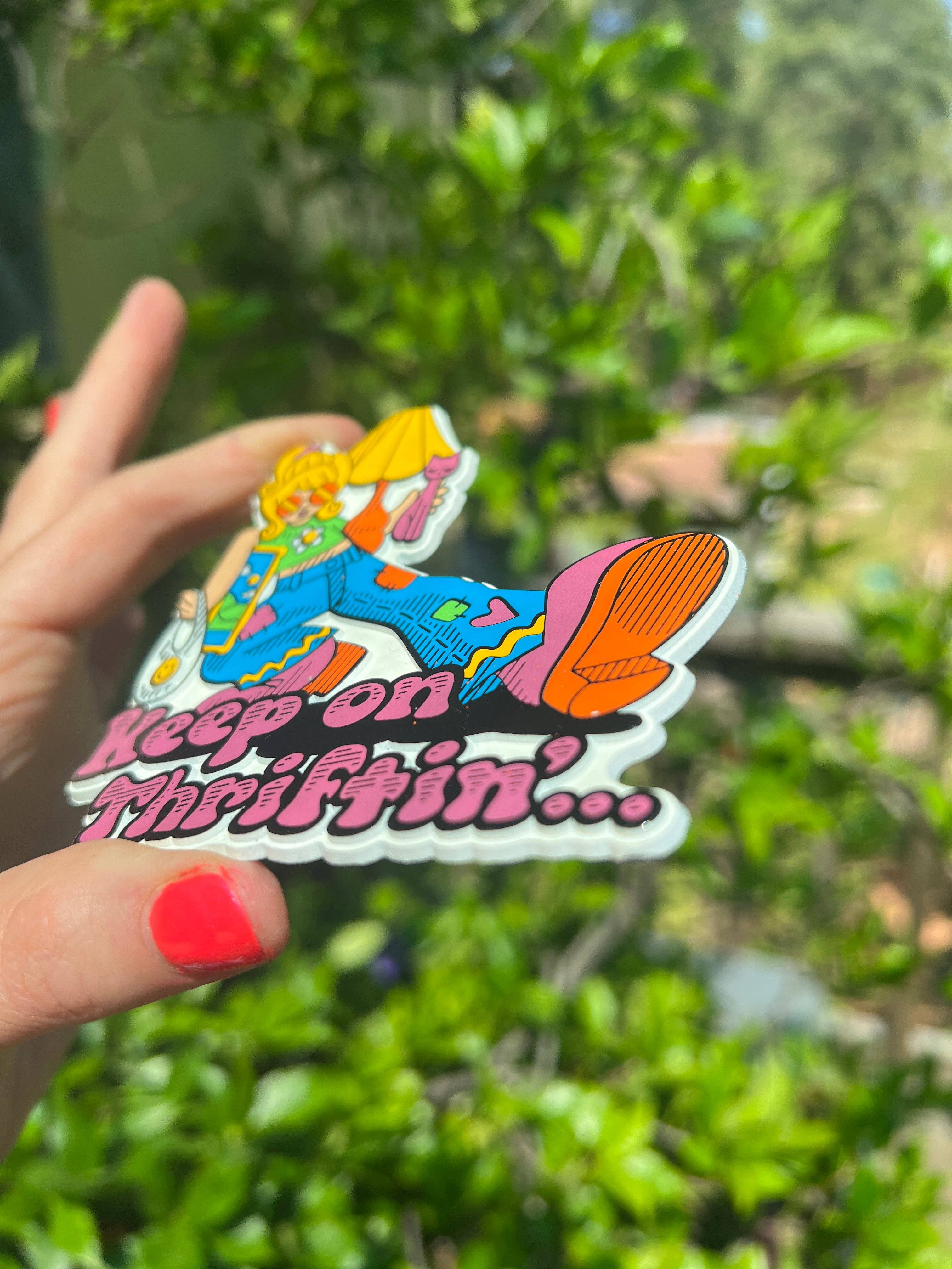 Astral Weekend - Wholesale Magnet - Keep on Thriftin EXTRA LARGE Rubber Magnet1