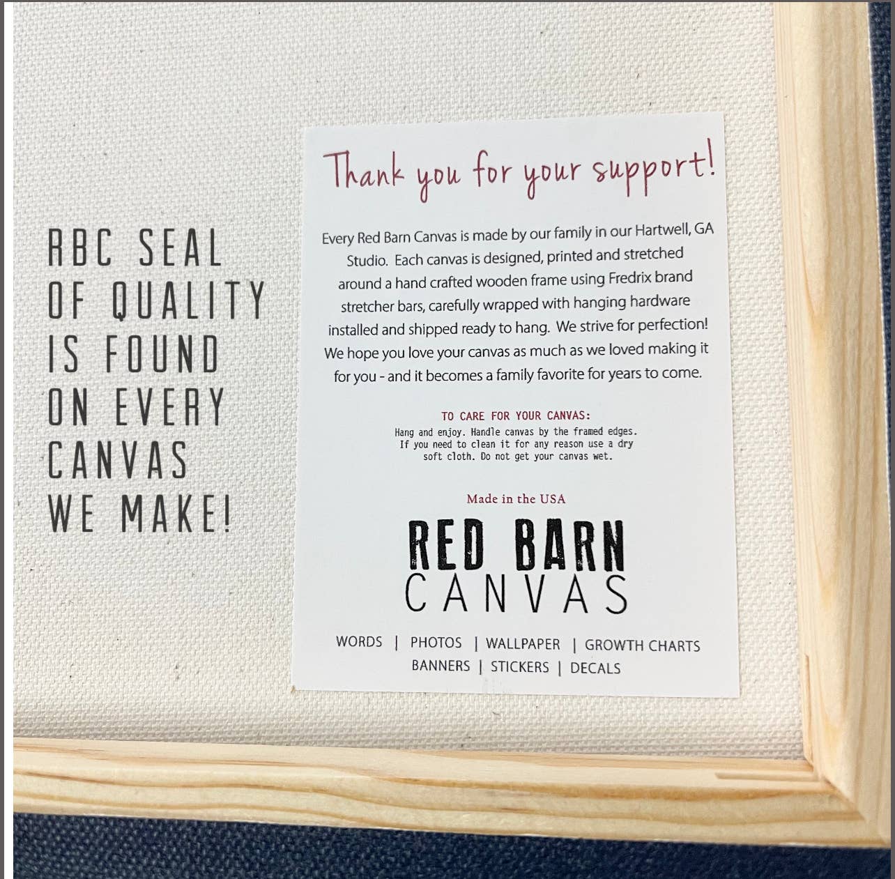 Red Barn Canvas - Wholesale Sign - Weathered FARM sign1