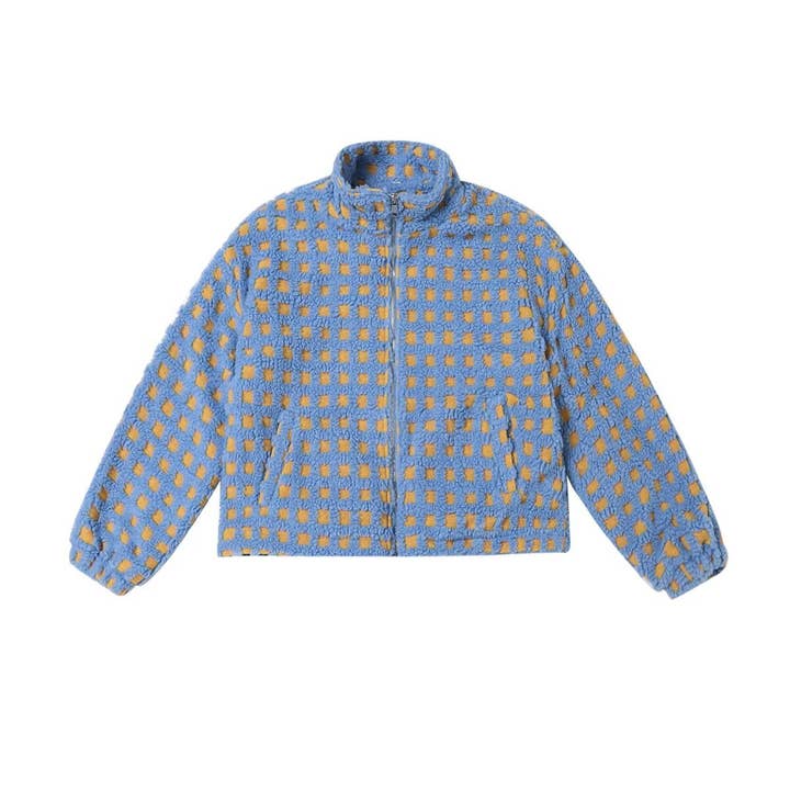 Hope & Sunshine - Wholesale Jacket - Women's - Plaid Lambswool Fashion Jacket3