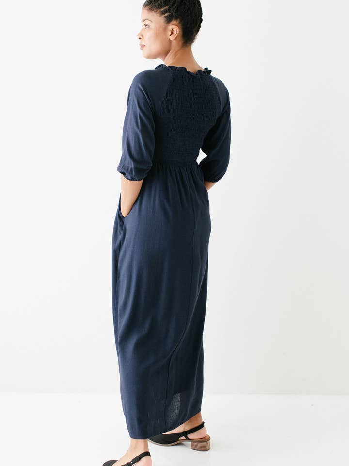 The Main Street Exchange - Wholesale Dress - Women's - 'Kenzi' Ruffle Detail Maxi Dress10