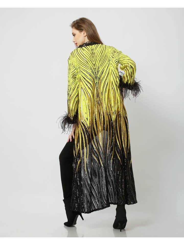 Festivo kimonos – wholesale Kimono – Women's – Sequin Duster - Sparkly Robe - Luxury Kimono Degradé