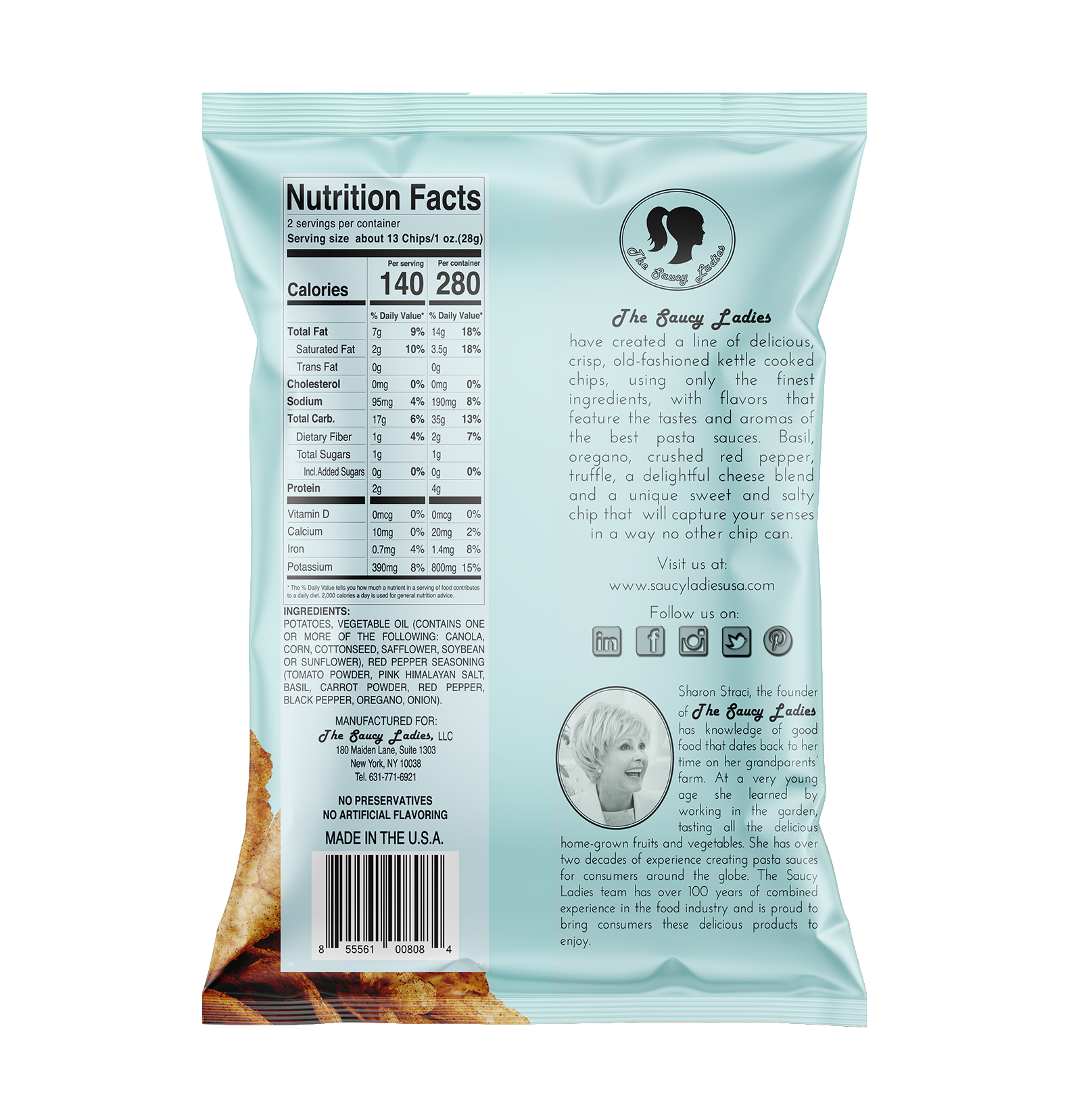 The Saucy Ladies - Wholesale Chips - Saucy Ladies Arrabbiata Kettle Chips - 2oz1