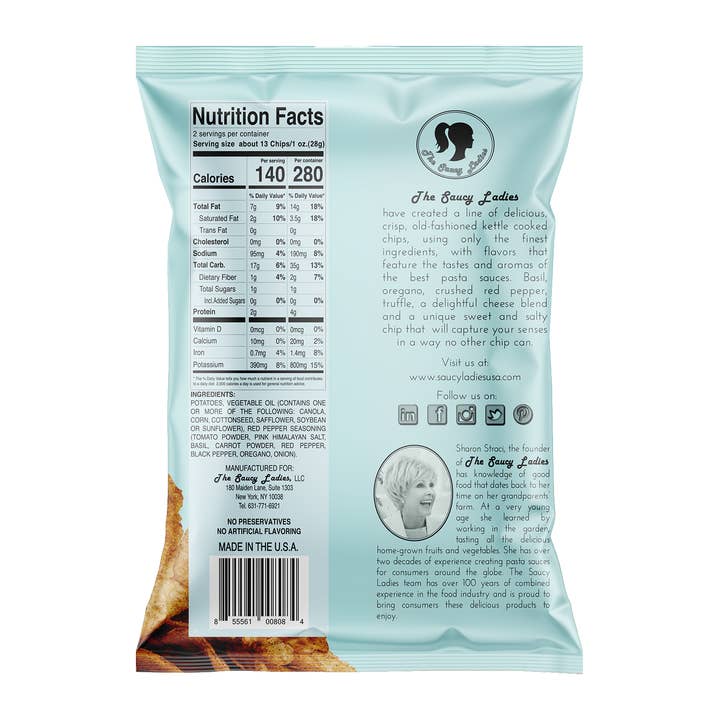 The Saucy Ladies - Wholesale Chips - Saucy Ladies Arrabbiata Kettle Chips - 2oz1