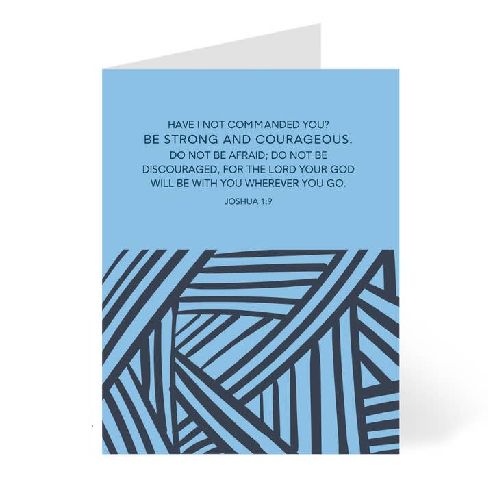 Joshua 1:9 | Inspirational Card | Faith | Scripture for wholesale by CheerNotes Greeting Cards & Stationery