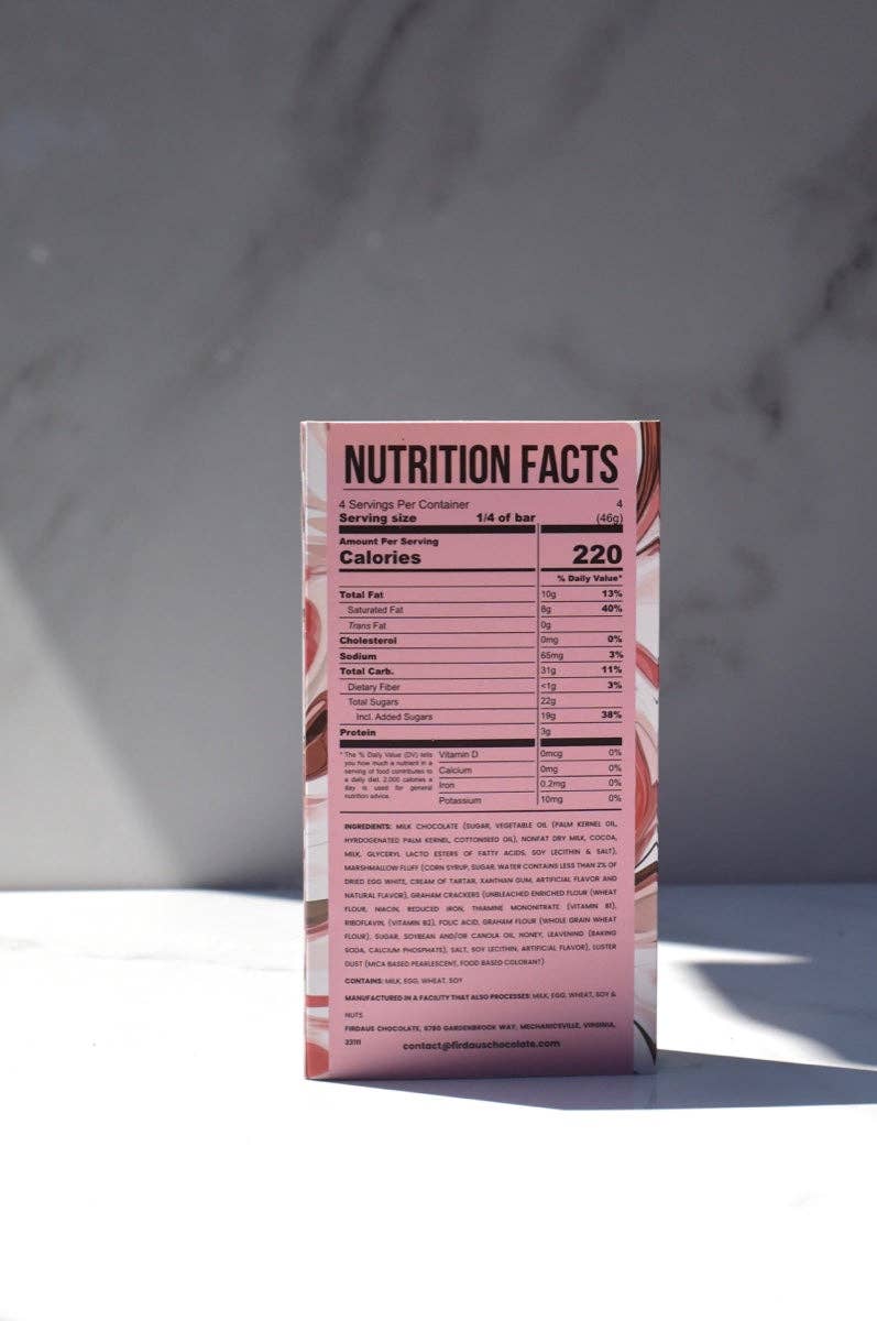 Firdaus Chocolate - Wholesale Chocolate Bar - Milk Chocolate S'mores Bar3