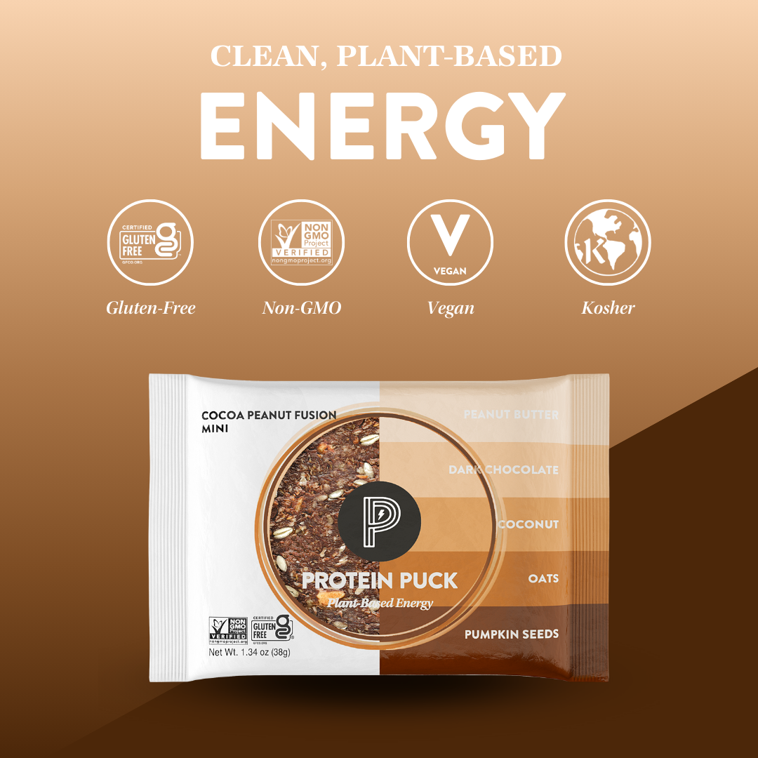 Protein Puck - Wholesale Snack Bar - Cocoa Peanut Fusion (Peanut Butter, Chocolate) (12 - 1.34oz Bars)4