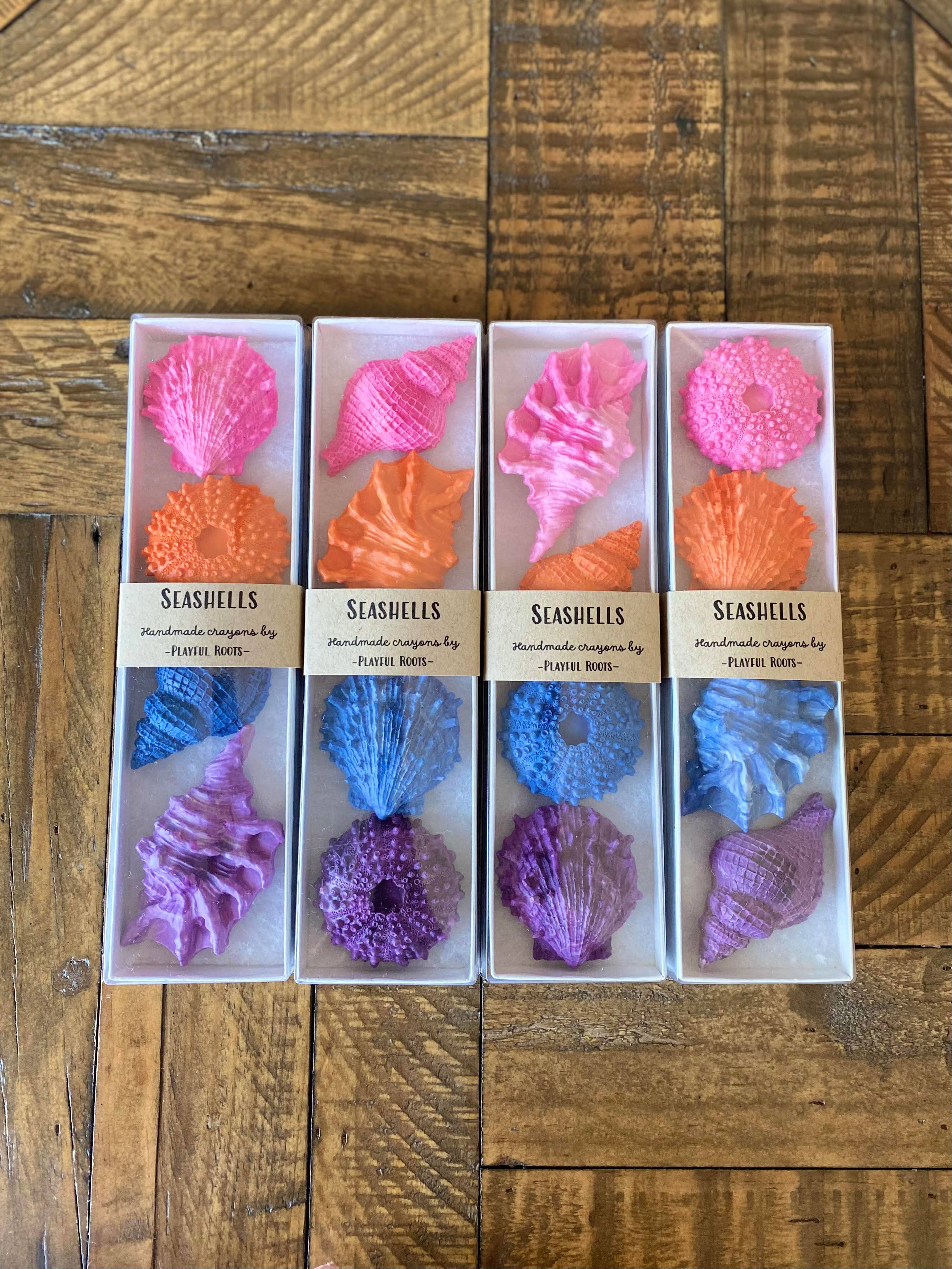 Playful Roots - Wholesale Crayons - Kids & Baby - Seashell Crayon Set -Handmade Non-Toxic Kids Gift3