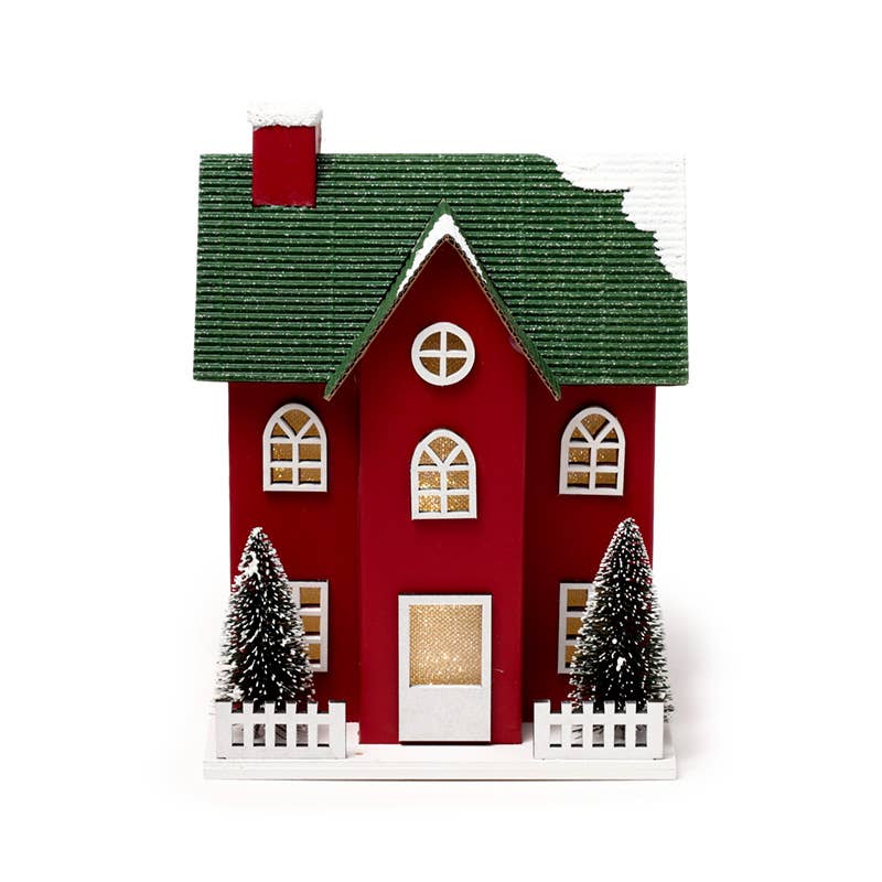 Puckator Ltd - Wholesale Ornament - Christmas Town House LED Decoration1