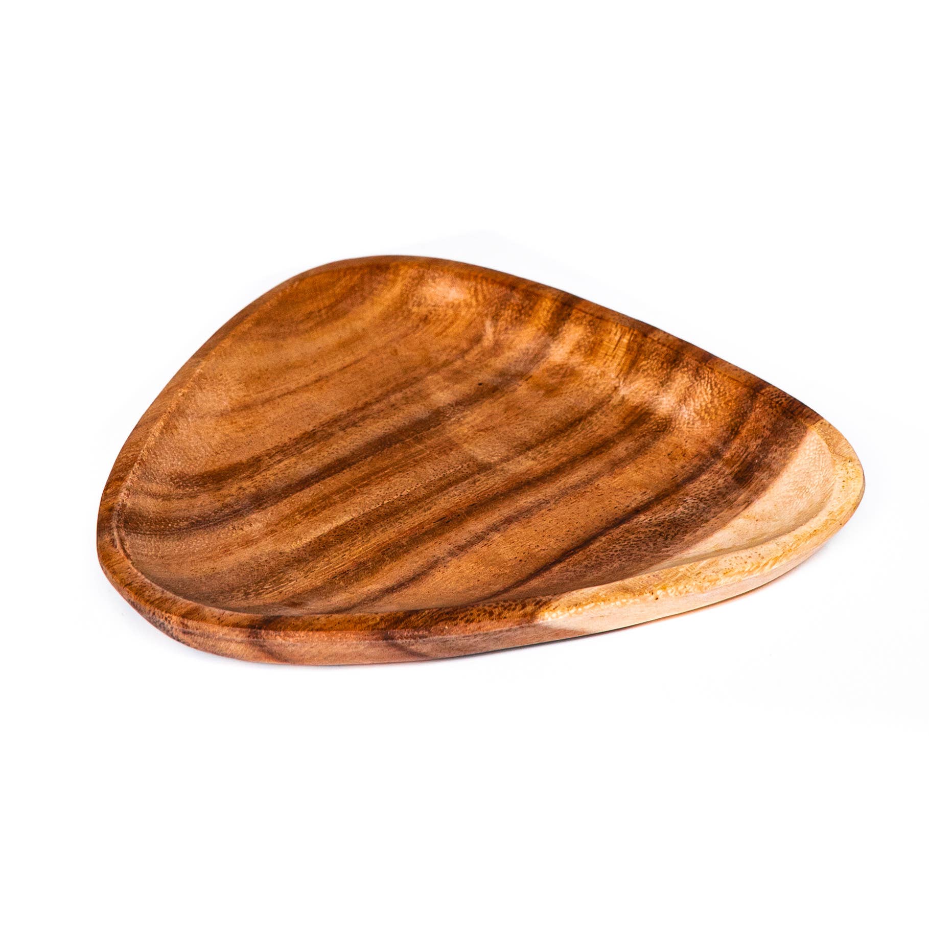 Rainforest Bowls – wholesale Dinner plate – Triangle Acacia Wood Plate1
