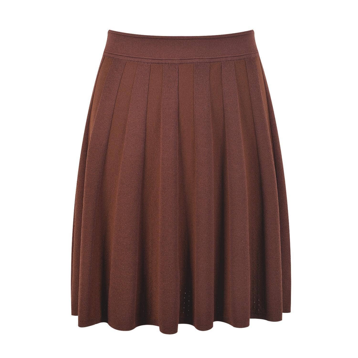 Color as pictures SET227 Tailored Knit Vest & Pleated Skirt Set – Fall Edit for wholesale on Faire3