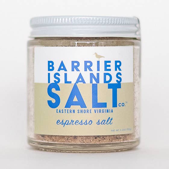 Espresso Salt for wholesale by Barrier Islands Salt Co.