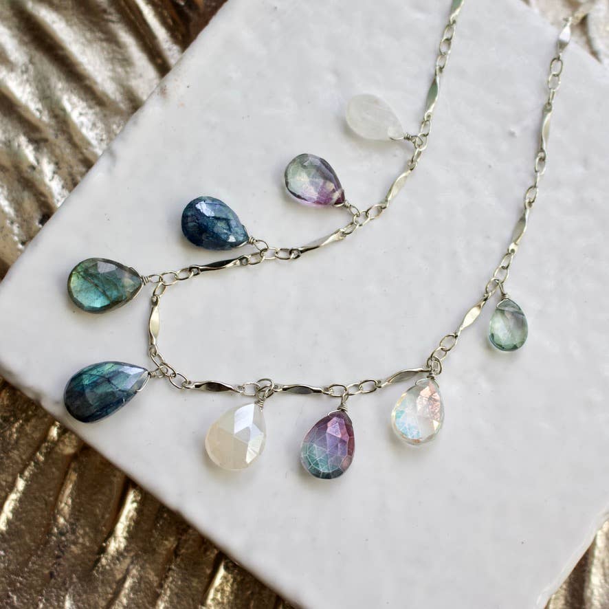 a.v. max - Wholesale Pendant/Charm Necklace - Large Teardrop Neck|5 color options8