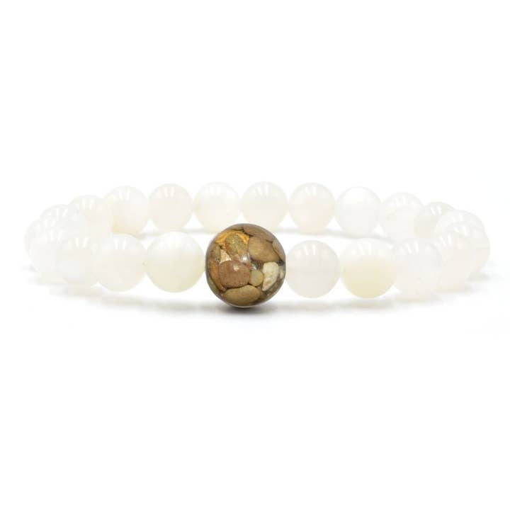 Tragen Sie ein echtes Stück Lake Michigan - Moonstone für den Großhandel von Homes Bracelets