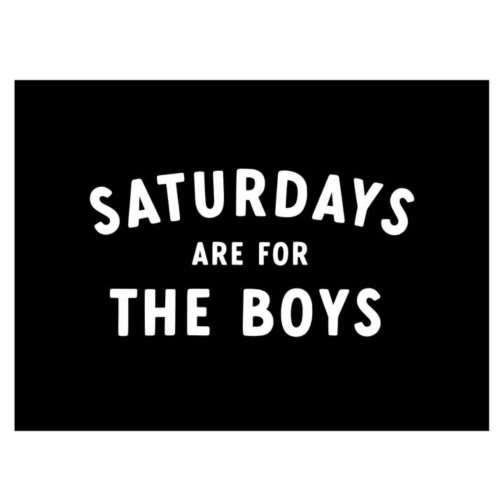 Cherrypick - Wholesale Banner - Kids & Baby - Saturdays Are For The Boys Banner - Boyhood Wall Decor