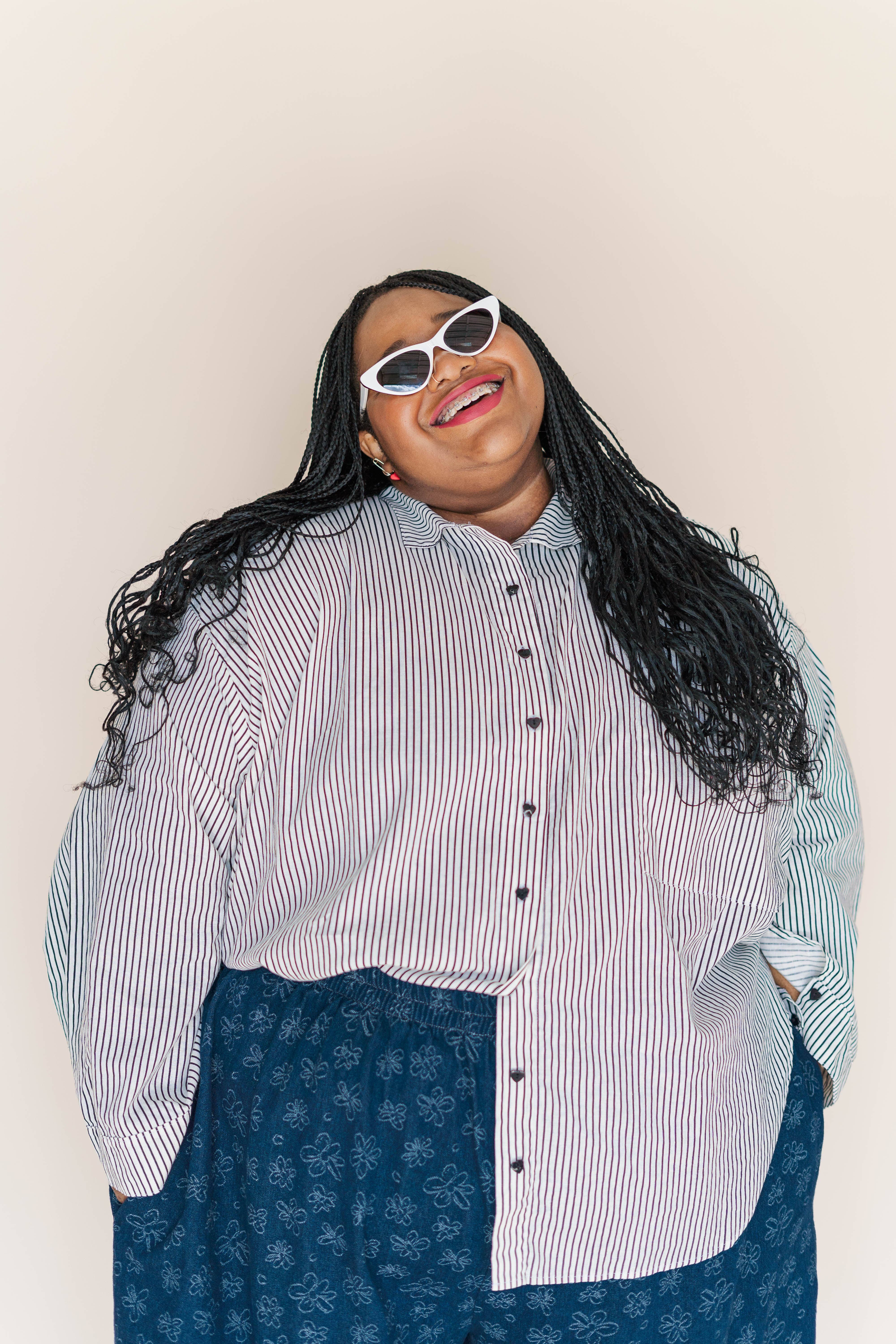 Nettle Studios - Wholesale Button Down Shirt - Unisex - Size Inclusive Plus Size Long Sleeve Button Up Striped Linen3