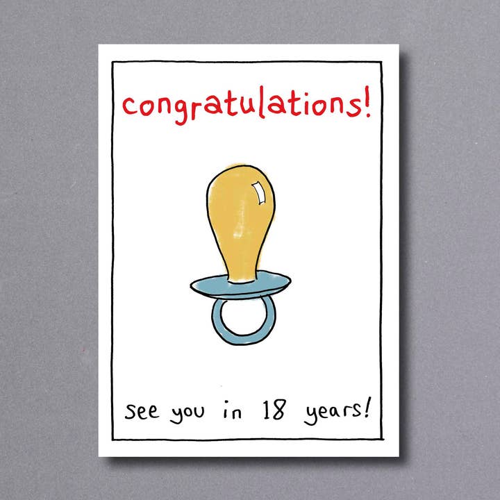 Vejo você em 18 - novo cartão de bebê por atacado de Little Gallery