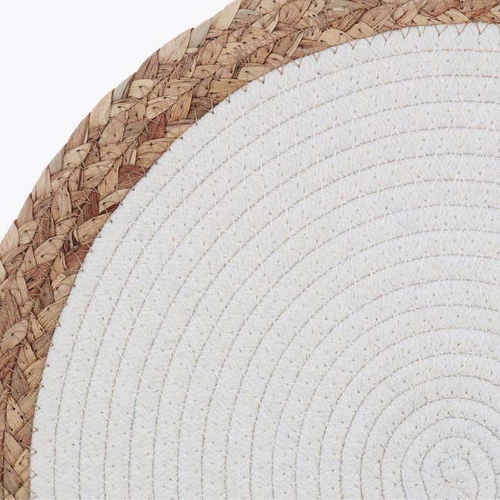 Fennco Styles - Wholesale Placemat - Hand-Woven Rattan Cotton Braided Rope Placemat4