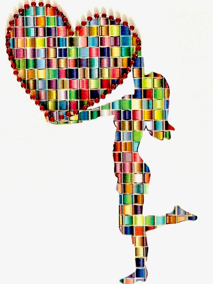 Bedazzled Girl with Heart for wholesale by Keep In Touch