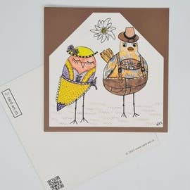 Grusskarte gefaltet (Sujet# 1404). Format DIN A6. für den Großhandel von CARD-ART