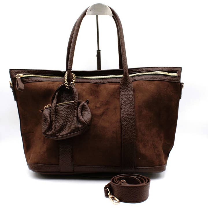 Reference Mode - Wholesale Messenger Bag - Women's - Two-material handbag with coin purse3