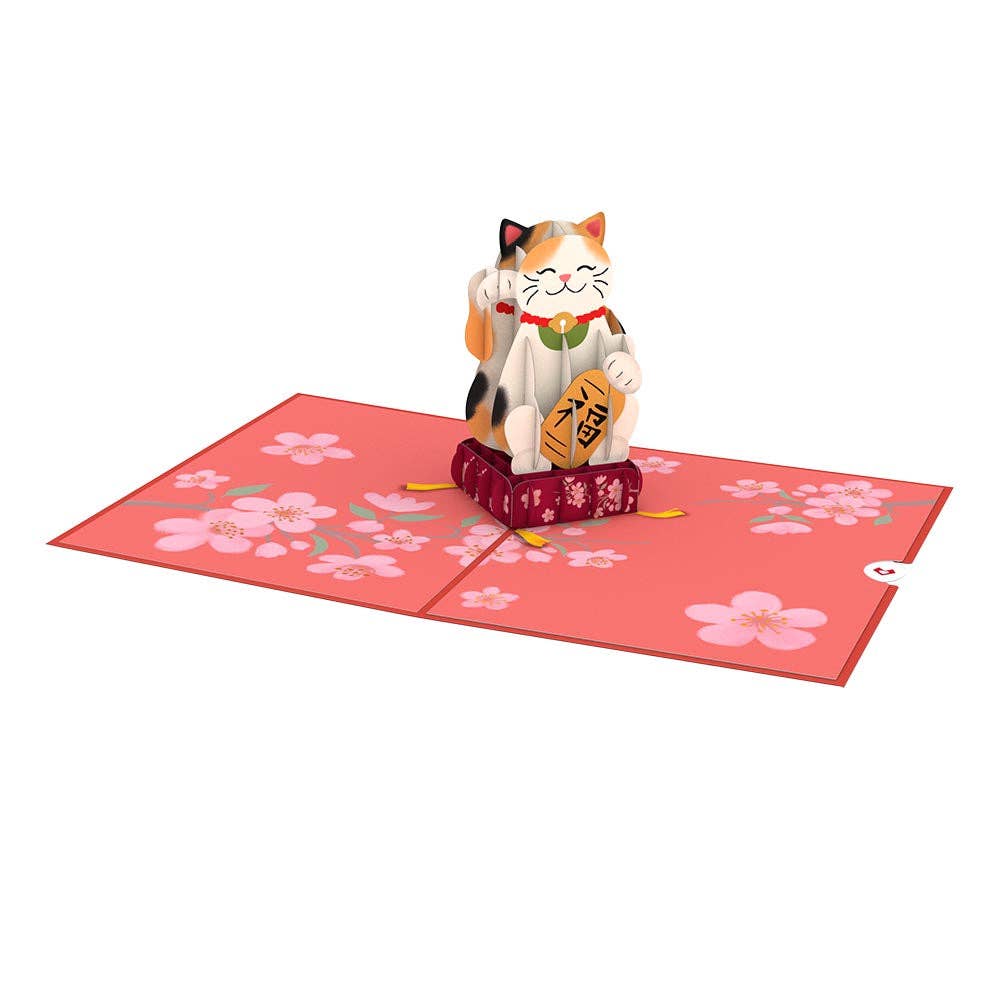 Lovepop Cards - Wholesale Everyday Greeting Card - Lucky Cat 5''x7'' Card, Pop-Up Cards2