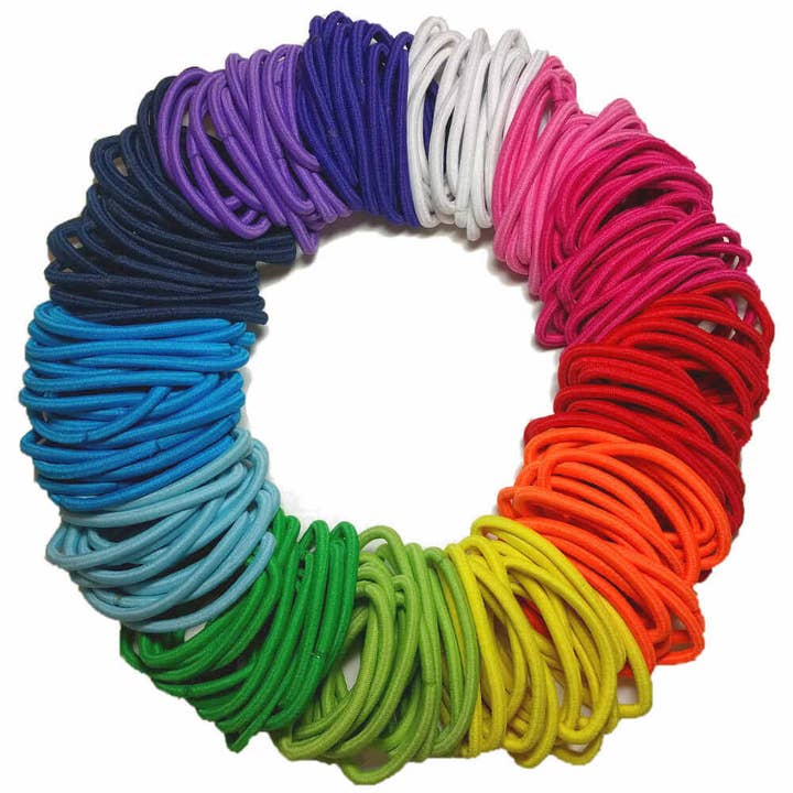 Threddies – wholesale Hair tie – Standard 4mm Ponytail Elastics // BULK PACK of 216 pieces