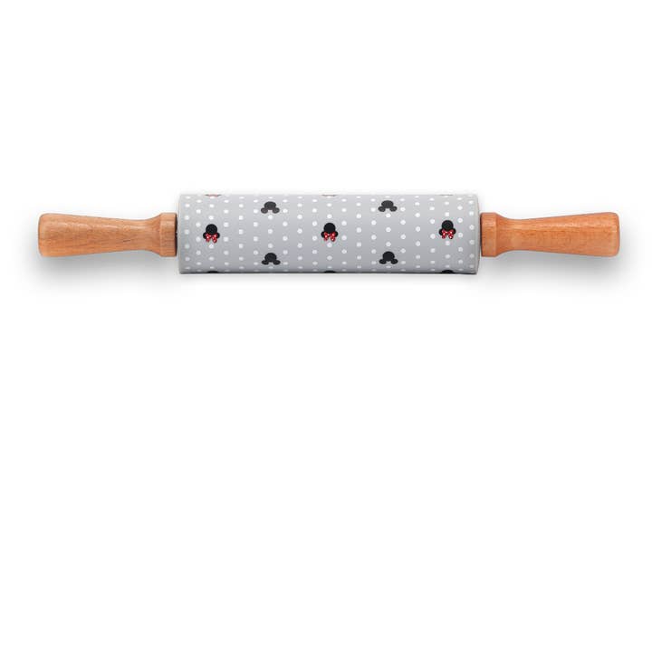 Open Road Brands, LLC - Wholesale Rolling Pin - Disney Mickey & Minnie Mouse Polka Dot Rolling Pin