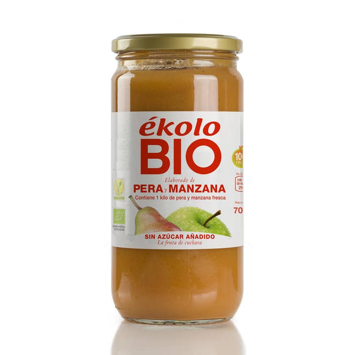 Lavet af økologisk pære og æble, 6 enheder x 700g for engroshandel hos ekolo