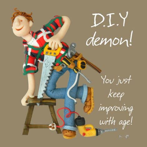 DIY Demon birthday card for wholesale by Inky Blue Ltd t/a Holy Mackerel