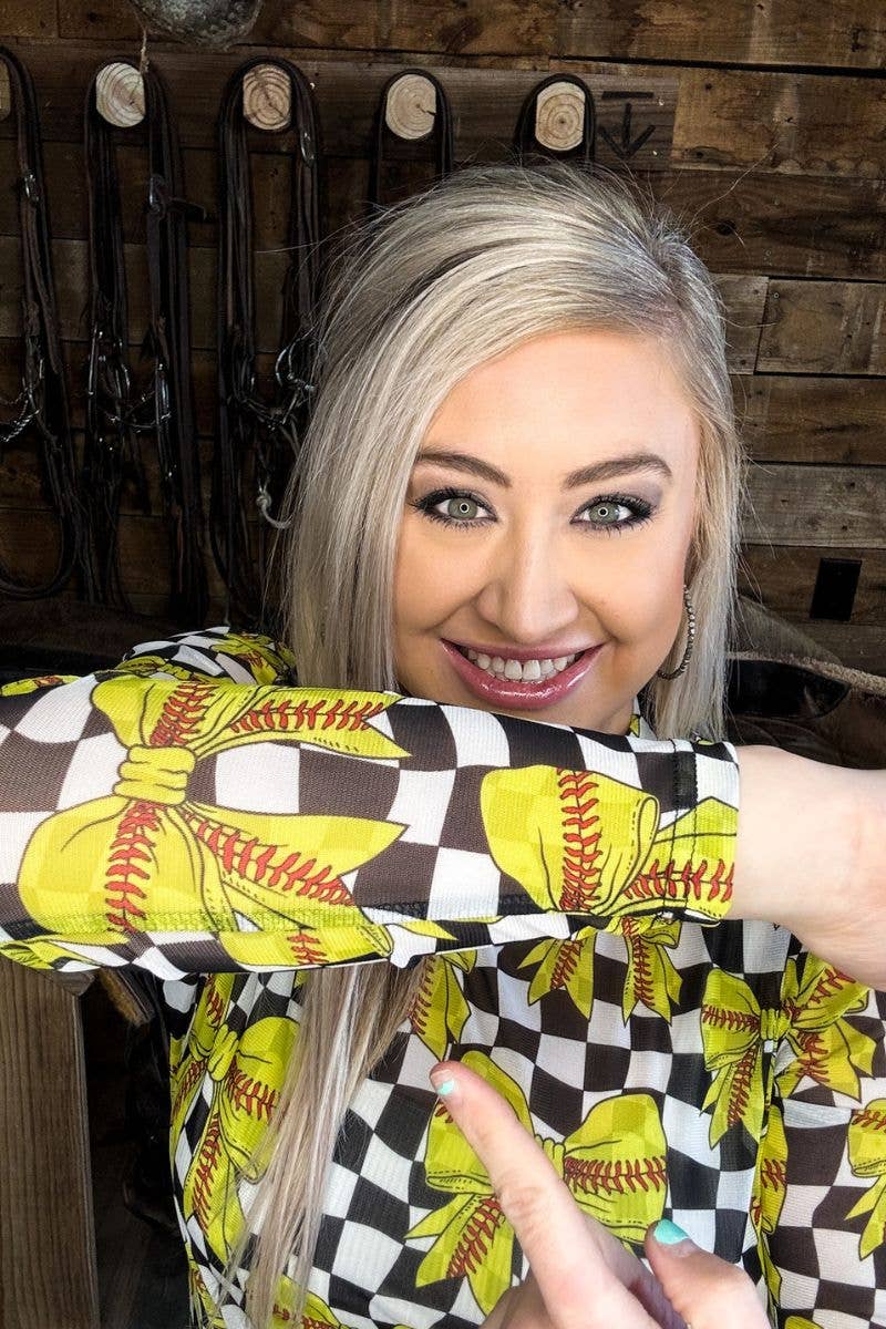 Sterling Kreek - Wholesale Blouse - Women's - Throw Like A Girl Mesh Top6