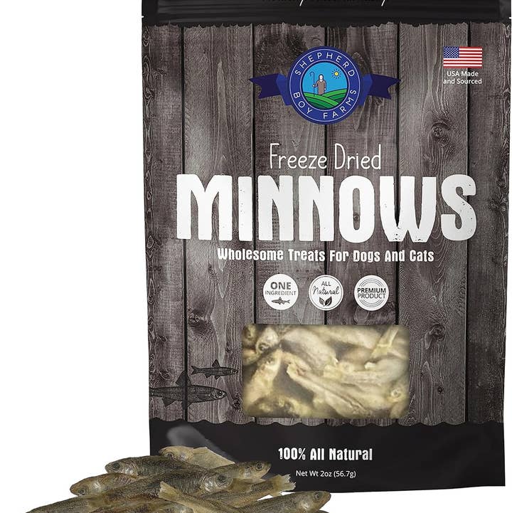 Shepherd Boy Farms - Wholesale Pet Treats - Dog - Freeze Dried Minnow Treats0