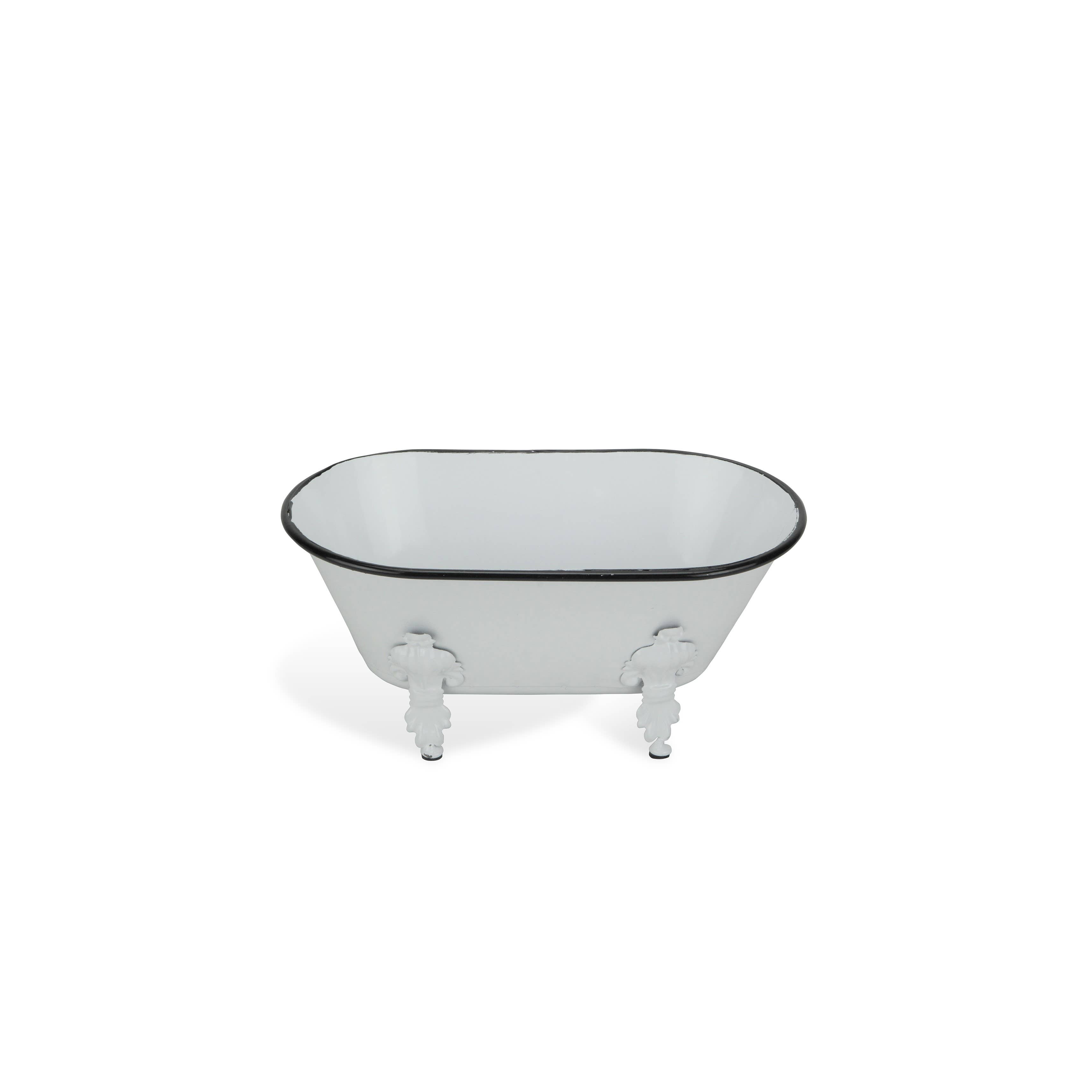 Cheungs Home Decor – wholesale Bath caddy – Lavande Metal Fleur-de-Lis Tub Decor - White9