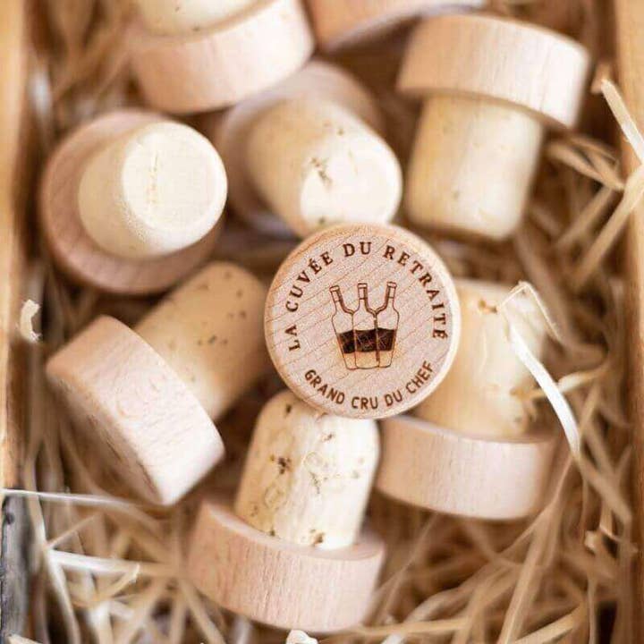 Weinflaschenverschluss „La Cuvée du Retraité“ – My Bambou für den Großhandel von My Bambou