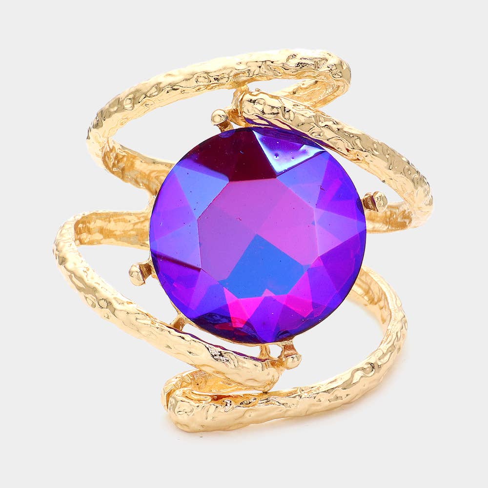 Sensibling Corp. – Großhandel Manschettenarmband – Rundes Armband mit Scharnieren aus Glaskristall1