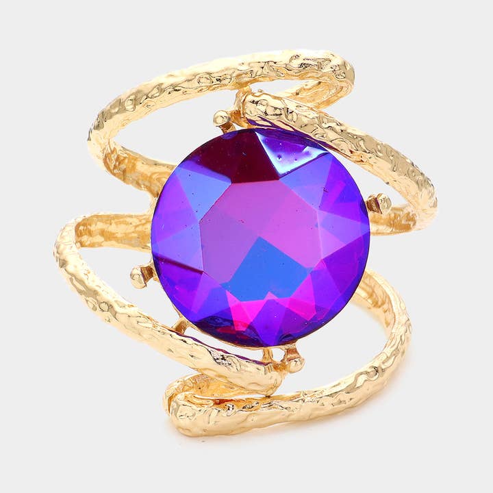 Sensibling Corp. – Großhandel Manschettenarmband – Rundes Armband mit Scharnieren aus Glaskristall1