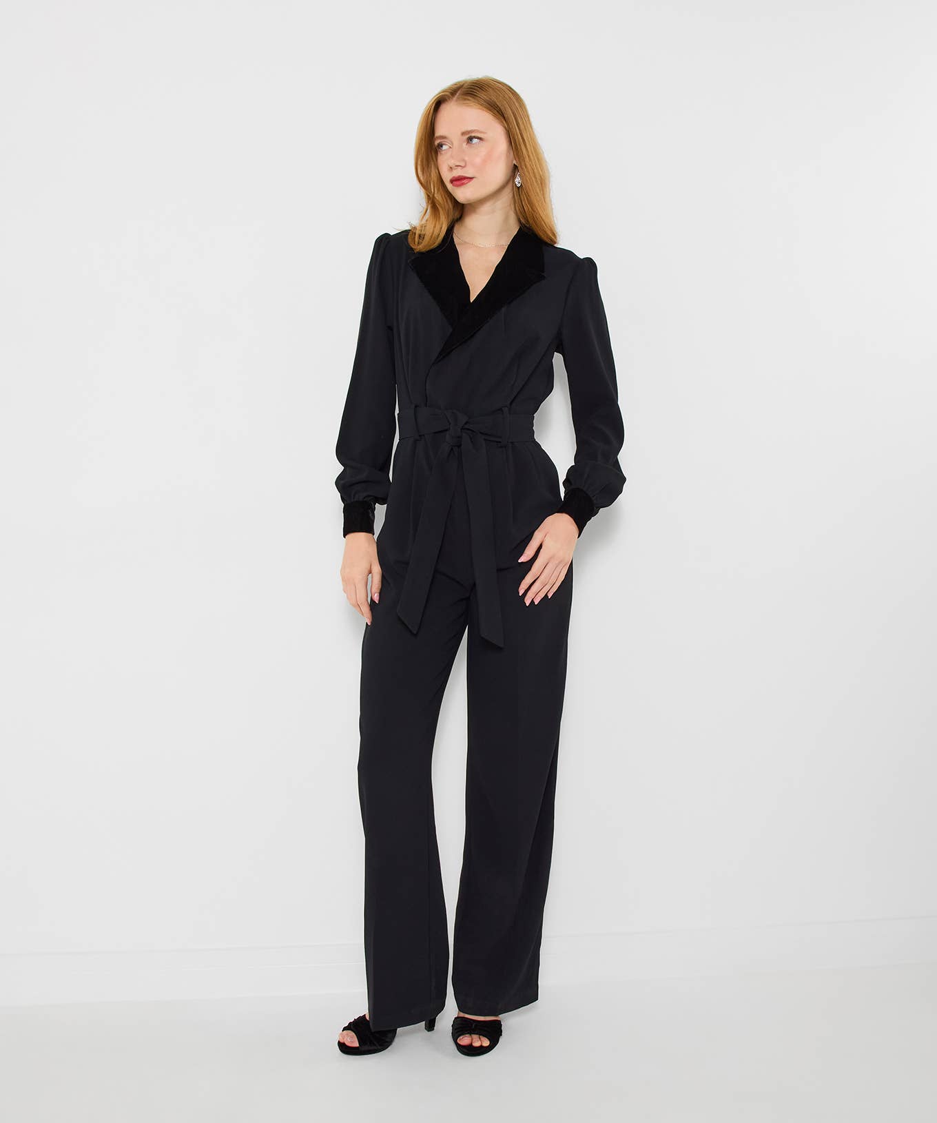 Black Tuxedo Jumpsuit for wholesale on Faire3