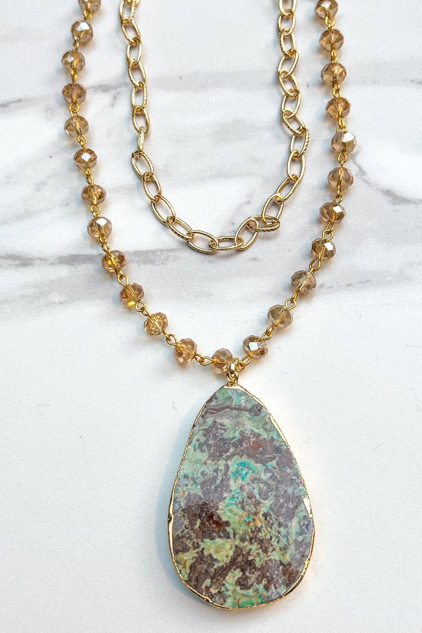 Dylan Designs - Wholesale Pendant/Charm Necklace - Sabrina Gold Short Necklace1