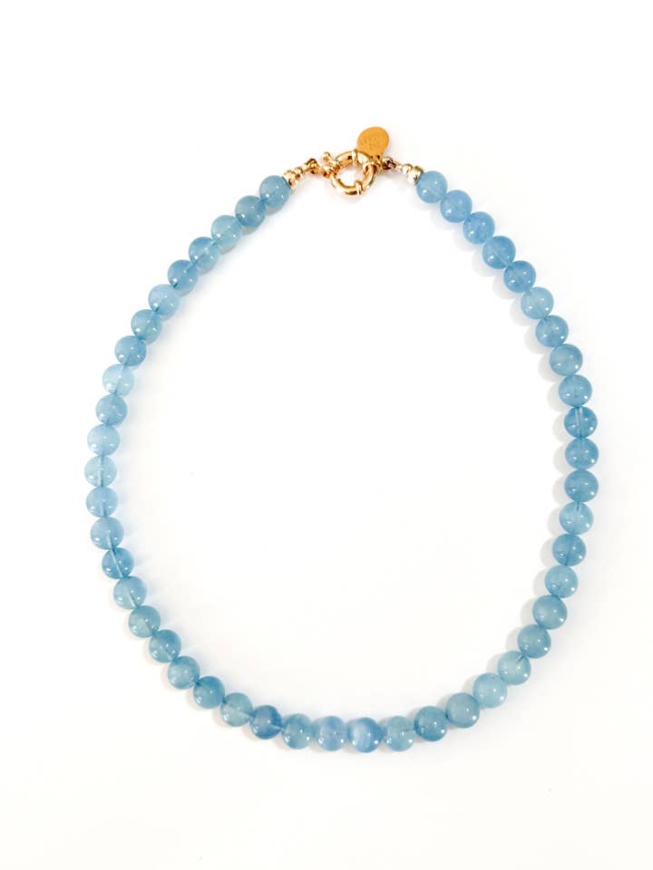GALLERIA NECKLACE ~ Aquamarine for wholesale by Natnat Creations