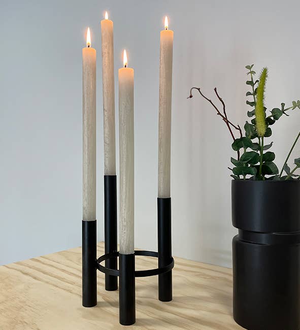 Lübech Living - Wholesale Candle Holder - Vienna 4 Arm Candle Holder. Black3