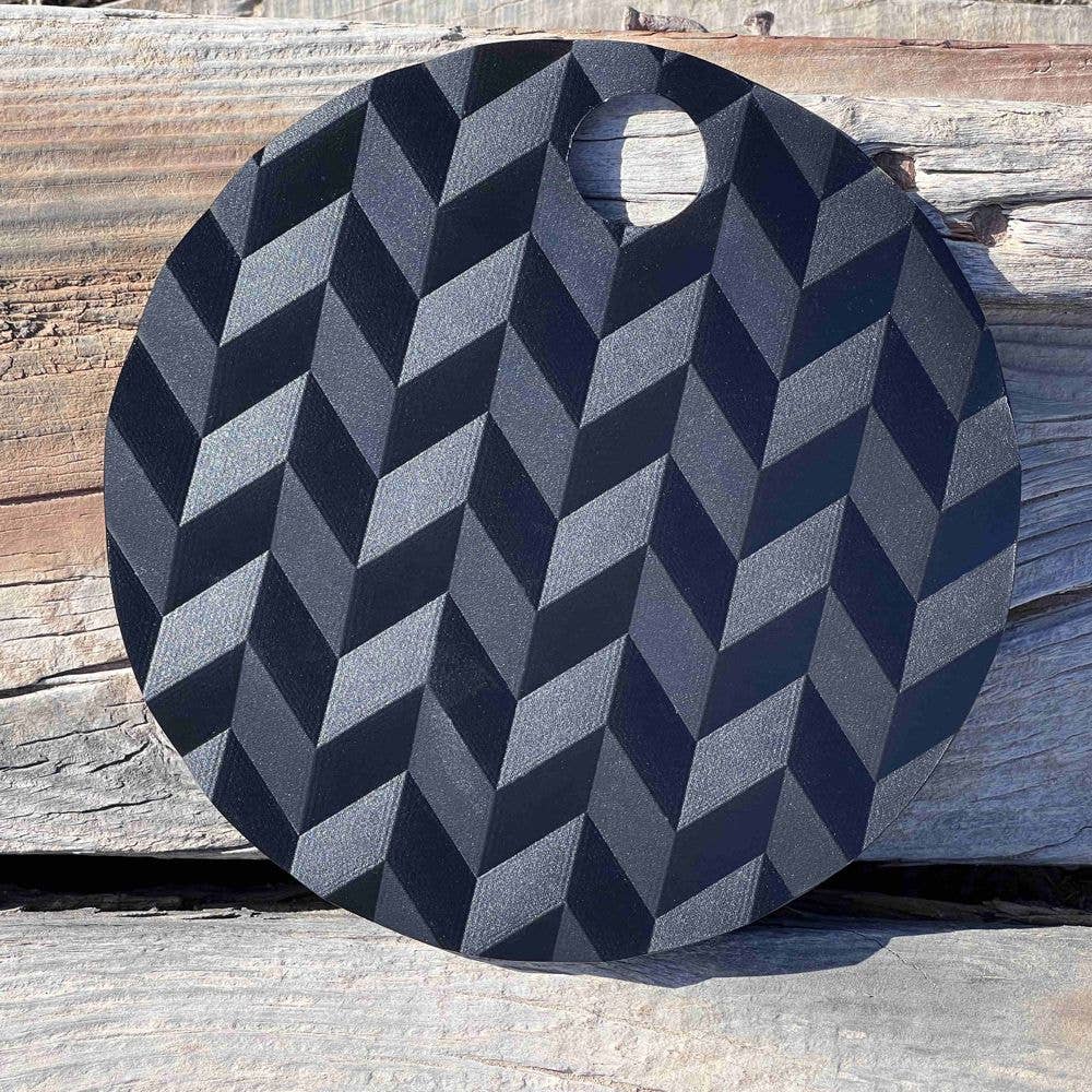 justfans - Vente Éventail - Éventails ronds à motifs tridimensionnels en plastique recyclé12