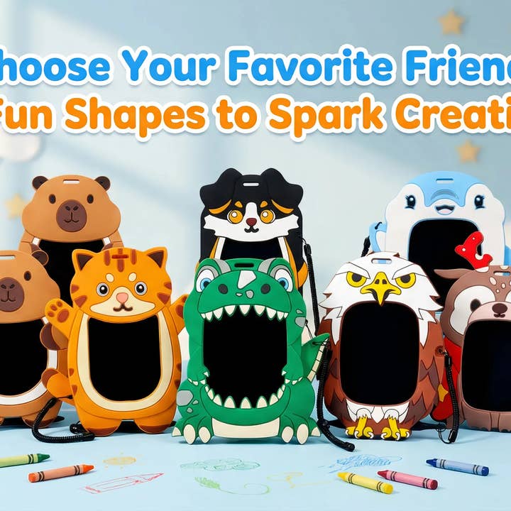 Globion - Wholesale Toy Plane - Kids - Kids Doodle Pad - Animal series - BABY COW & BABY SHARK12