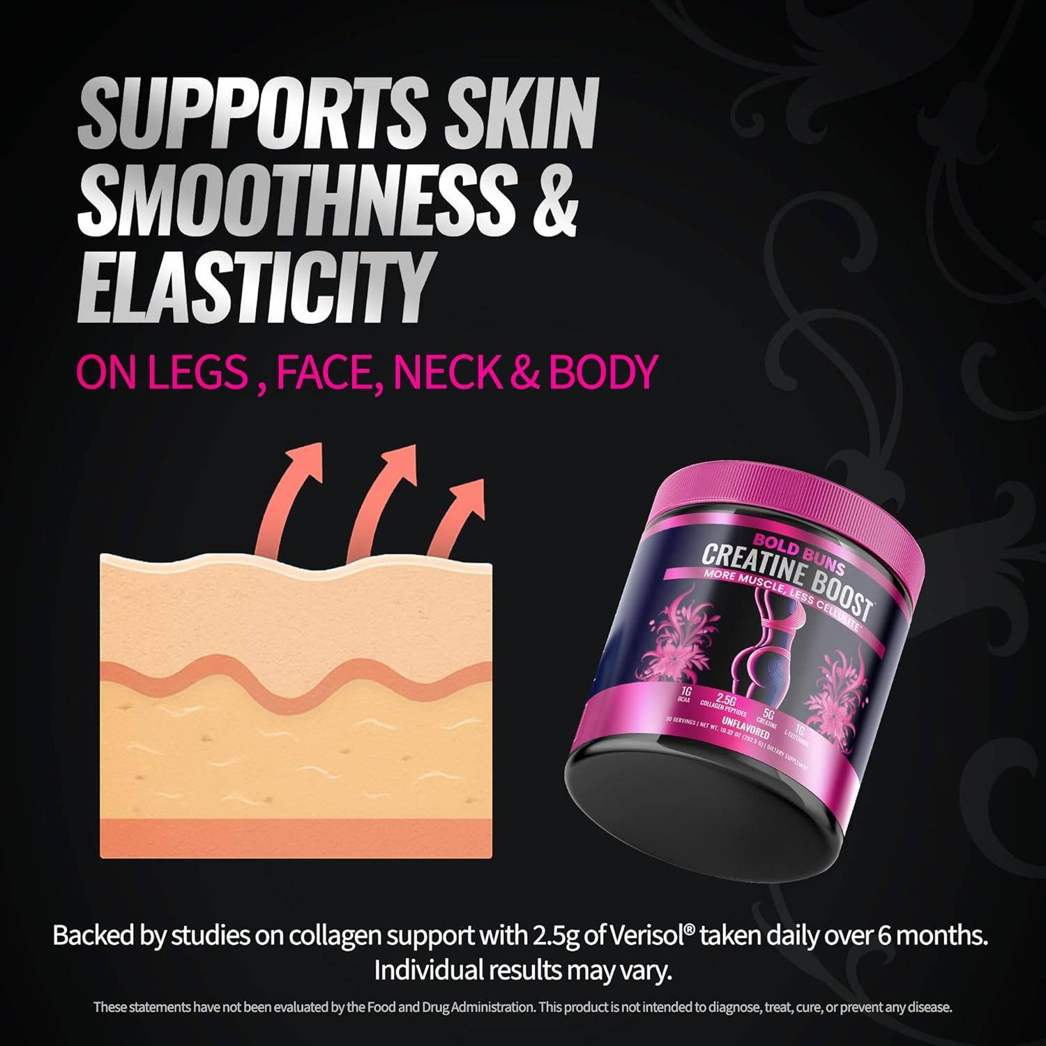 Bold Buns - Wholesale Oral Supplement/Vitamin - The #1 Creatine for Women - with Collagen & BCAA2