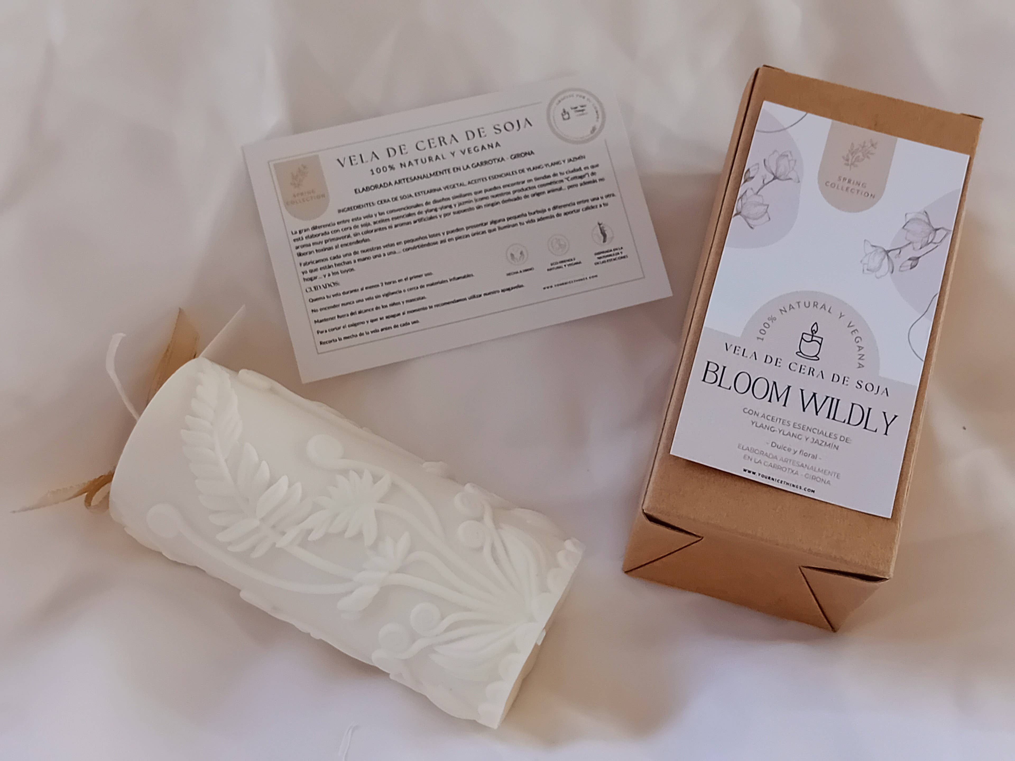 Your Nice Things - Candles - – wholesale Pillar candle – Ylang-Ylang and Jasmine Column Floral Soy Wax Candle2