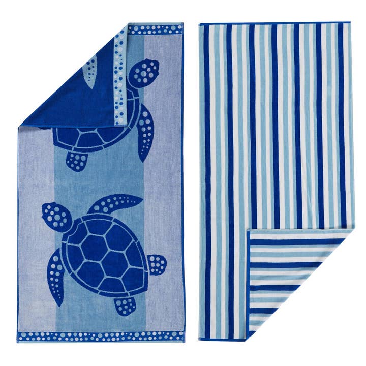 BH Collective - Wholesale Beach Towel - Beach Towels - 100% Cotton Jacquard, 2pk - Playa Collection13
