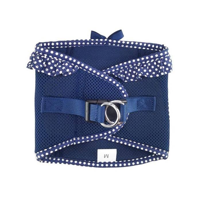 Doggie Design - Wholesale Pet harness – Dog - American River Polka Dot Dog Harness - Navy Polka Dot1
