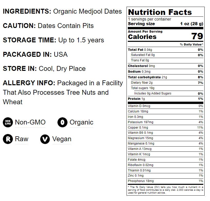 Food To Live - Wholesale Dried/Dehydrated Fruit - Organic Medjool Dates – Whole Dried Dates with Pits, Raw3