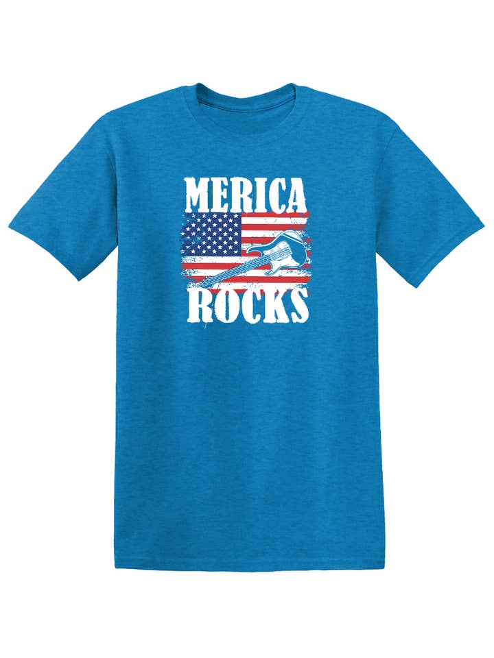 Feelin Good Tees - Wholesale Screen Printed T-Shirt - Unisex - Merica Rocks.19